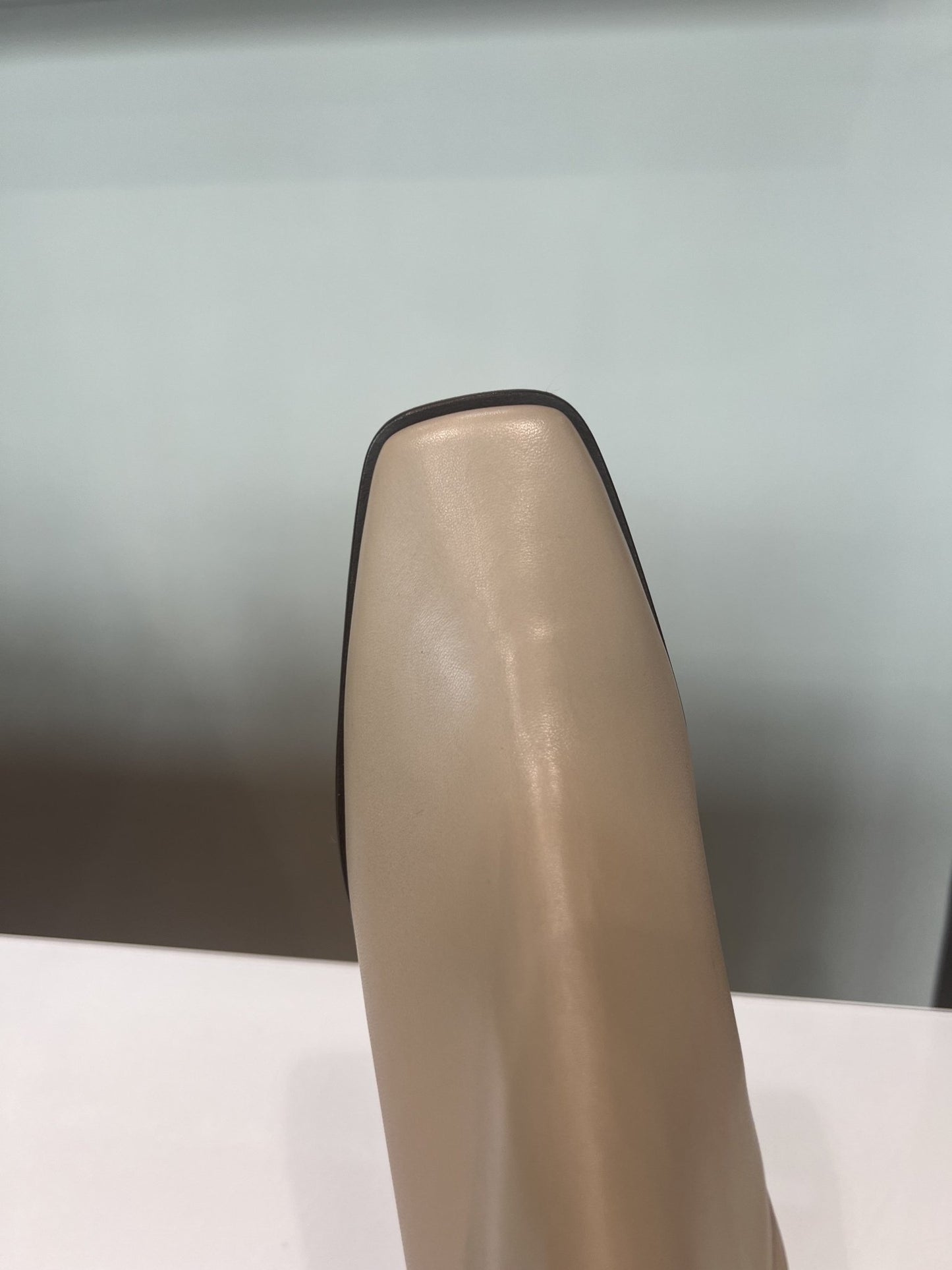 Billi Bi - A3523 - hælstøvle m. kantet snude - beige