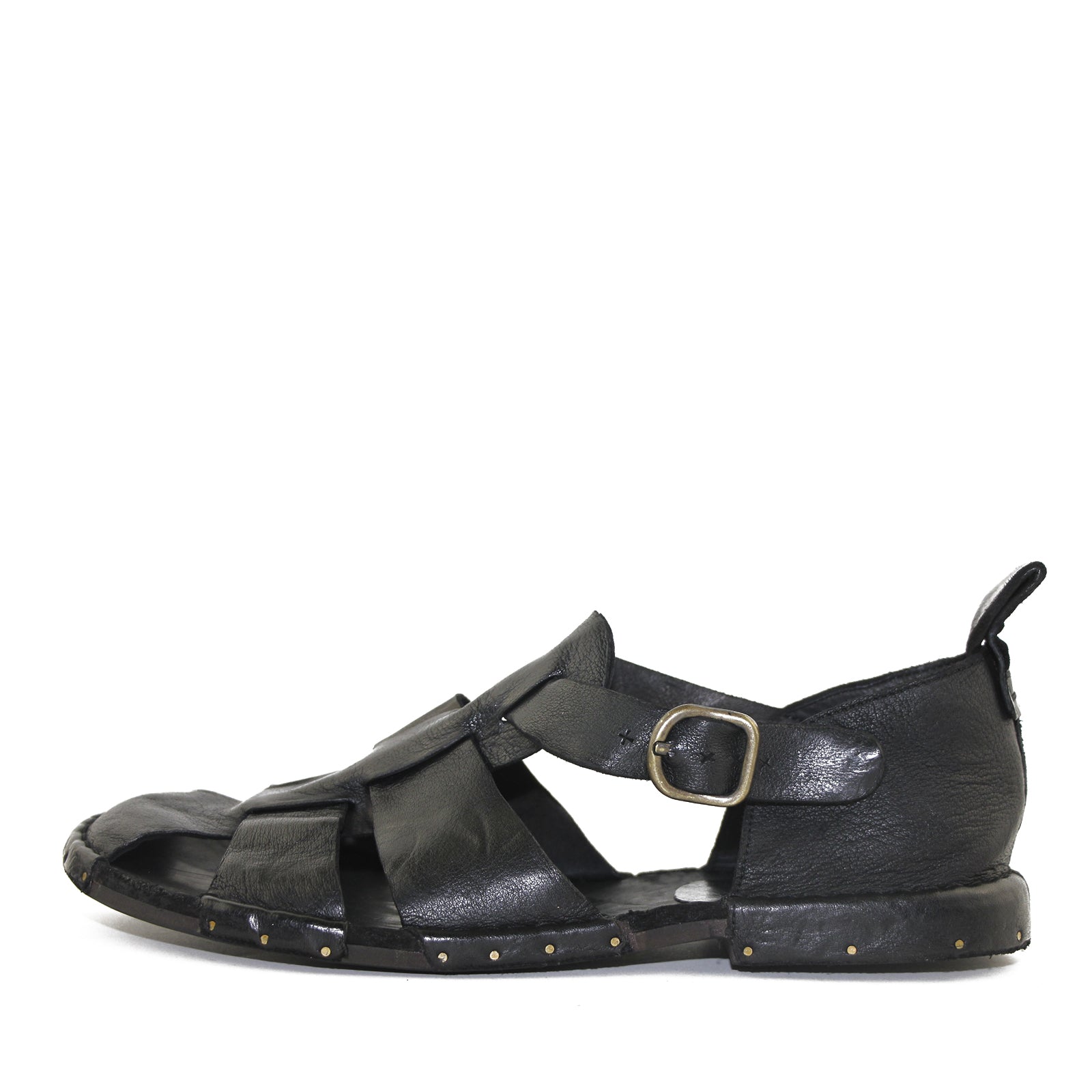 Bubetti 8533 Sort Herre Sandal med Hælkappe