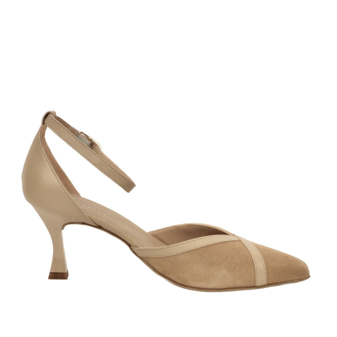 Kalena Nude Stilet med ankelrem
