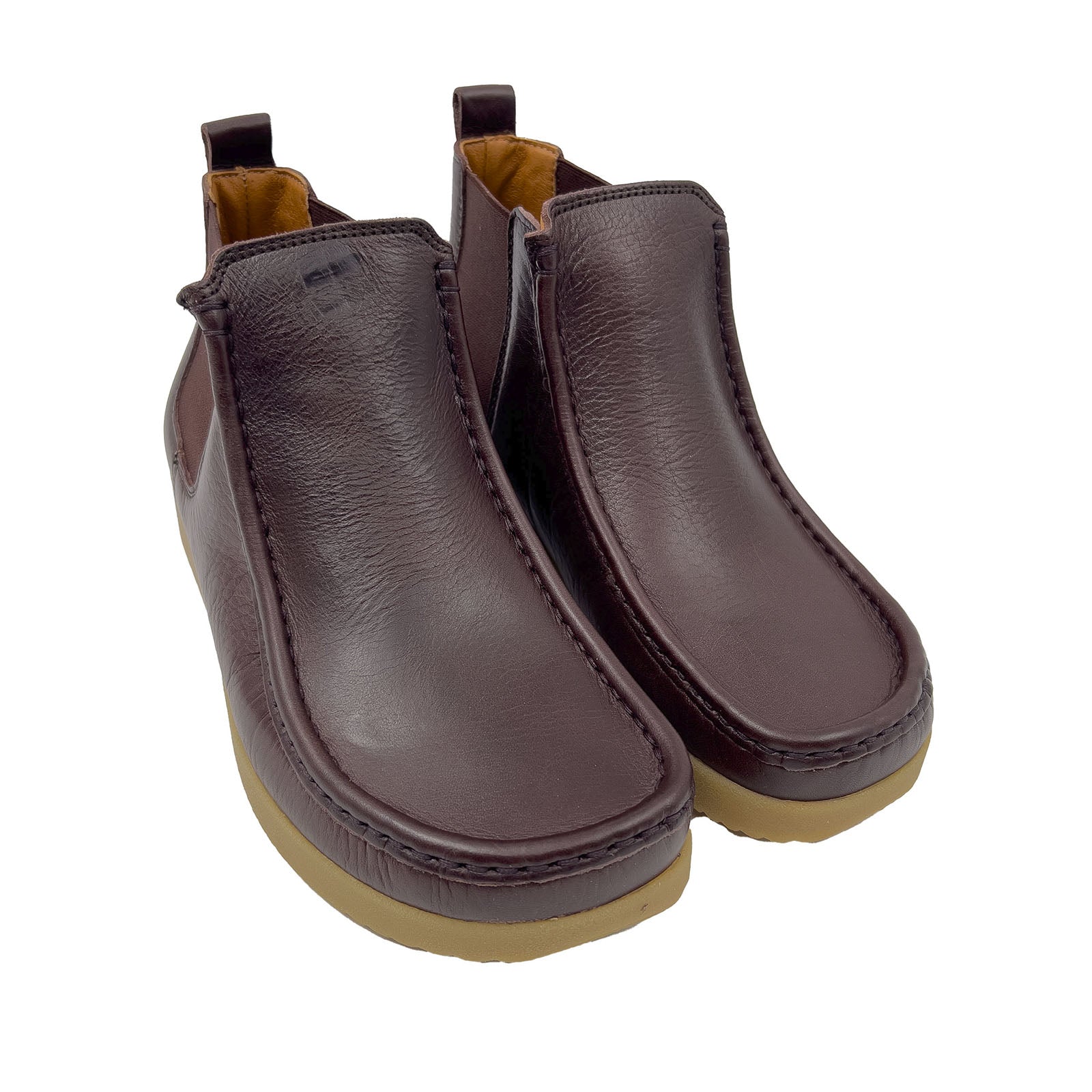 Nature Ester Mørk Brun Skind Chelsea