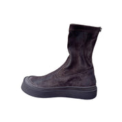 Lofina 10380 mørkbrun boot I camoscio stretch