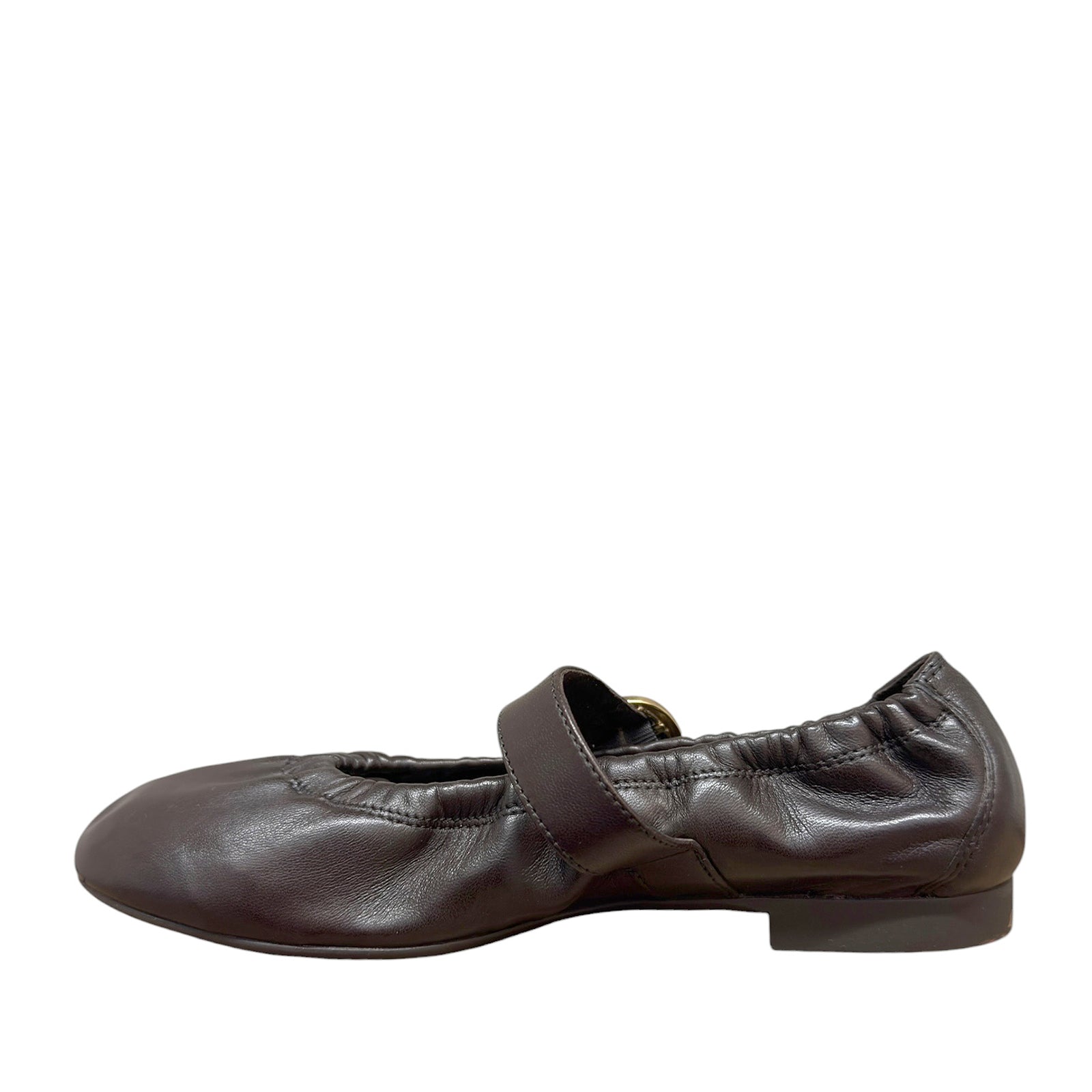 Paul Green 1253-001 mørk brun ballerina