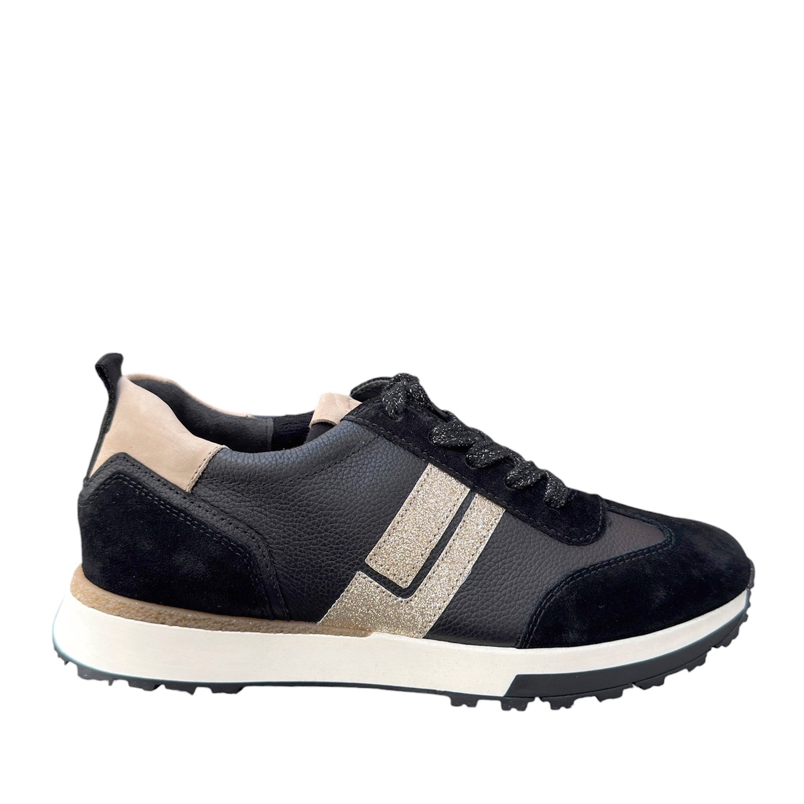 Paul Green 5392-000 sort sneaker dame