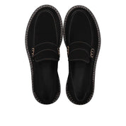 Angulus 1715 - 101 sort penny loafer med kontraststikninger