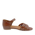 Angulus 5844 - 101 Cognac Håndflettet Remsandal