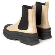 Angulus 7708 Beige Dame Skind Støvle med elastik