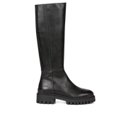 Angulus - 7711 - 101 - lang - sort - støvle - grov - sål