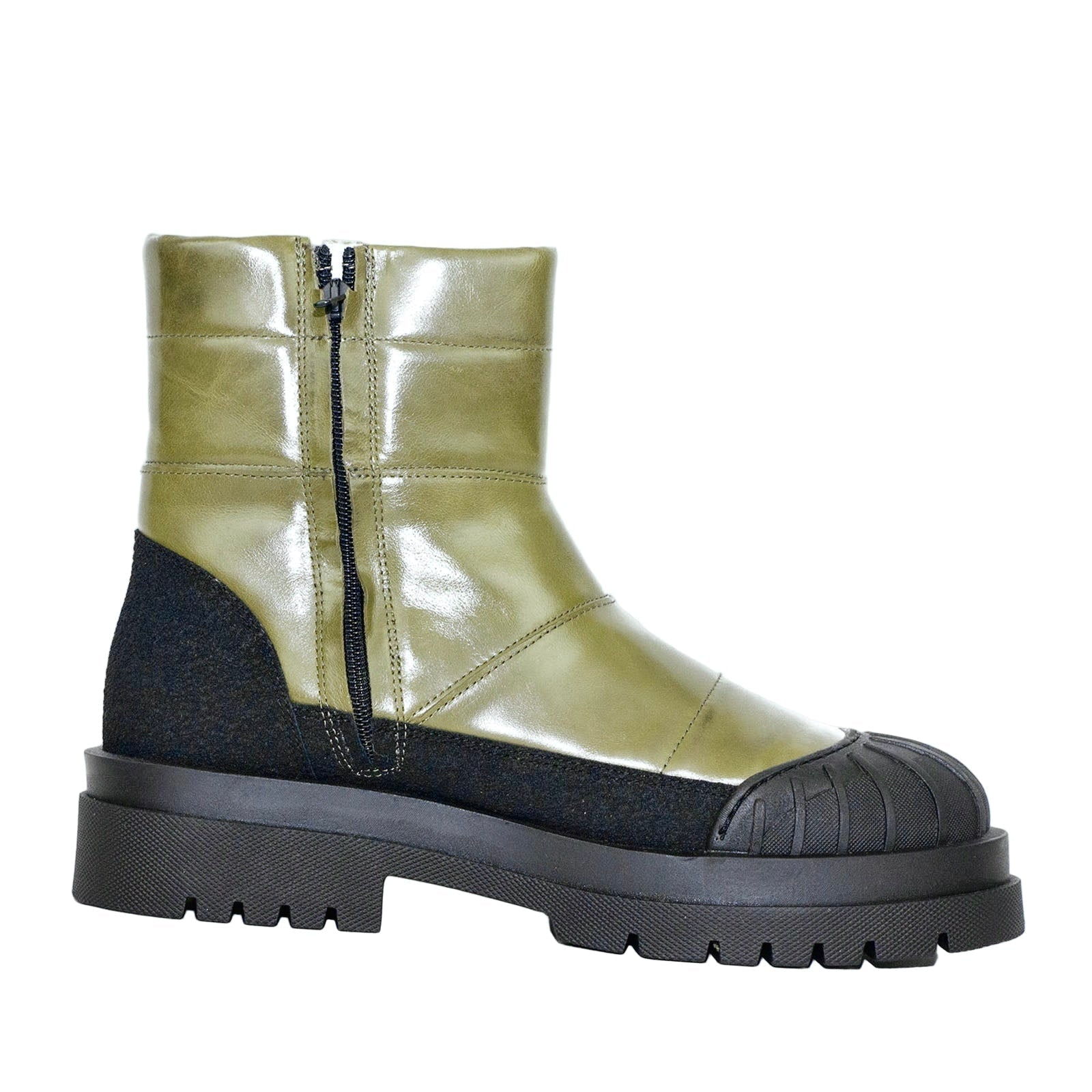 Angulus 7768 - 101 Støvle med uldfoer grøn