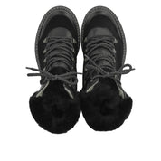 Angulus 7851 - 101 Sort ulforet snørestøvle