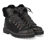 Angulus 7851 - 101 Sort ulforet snørestøvle