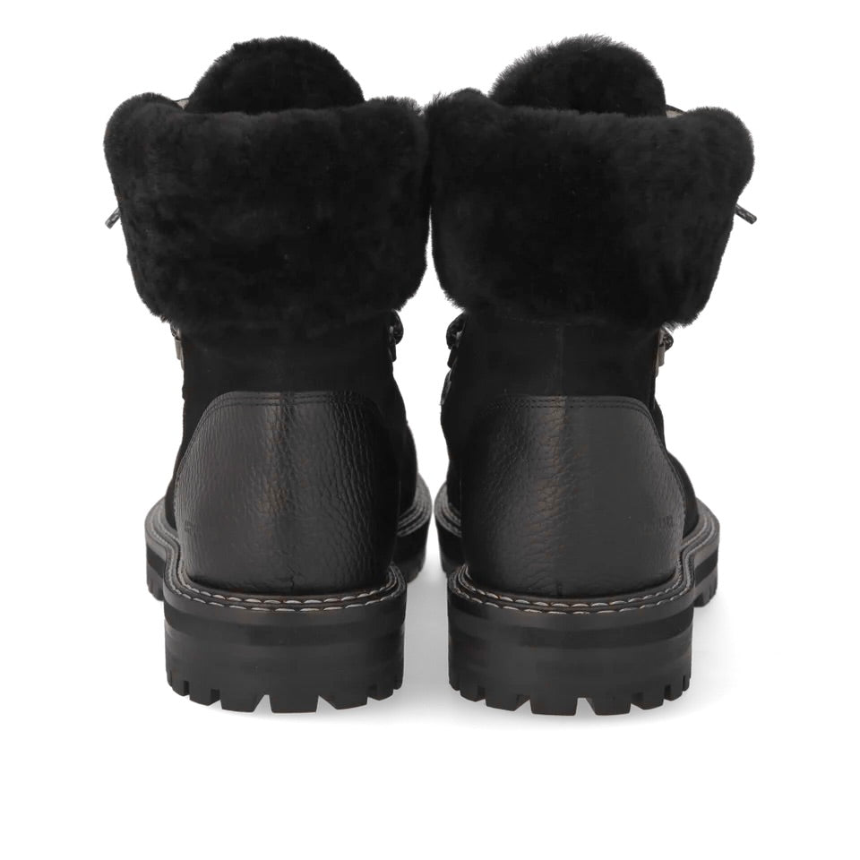 Angulus 7851 - 101 Sort ulforet snørestøvle