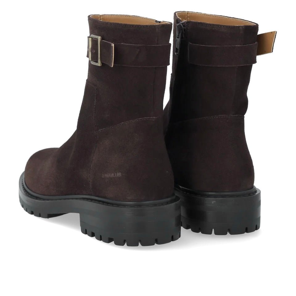 Angulus 7865 - 101 mørkebrun støvle med dekorativt spænde