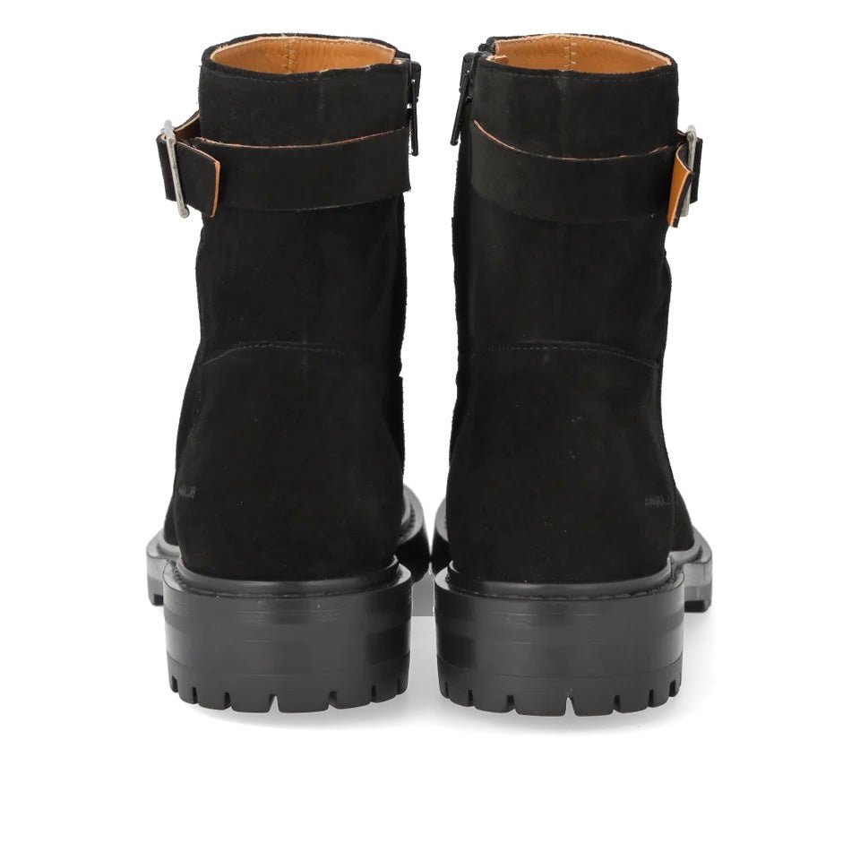 Angulus 7865 - 101 sort støvle med dekorativt spænde