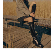 Angulus 7866 - 101 sort lang støvle med spænde