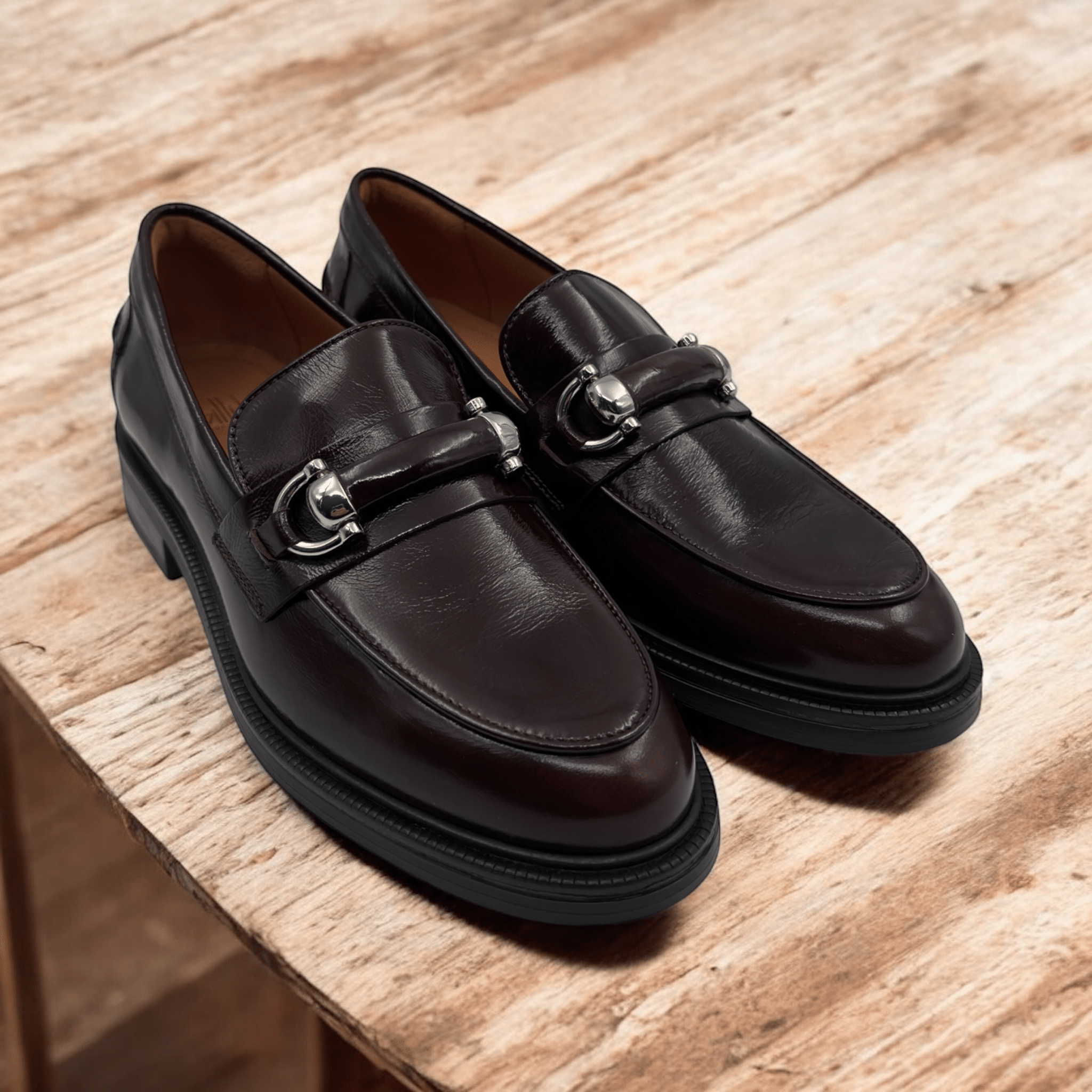 Billi Bi A23002 Loafer mørk brun med bidsel