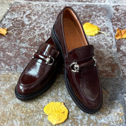 Billi Bi A23002 Loafer mørk brun med bidsel