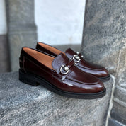 Billi Bi A23002 Loafer mørk brun med bidsel