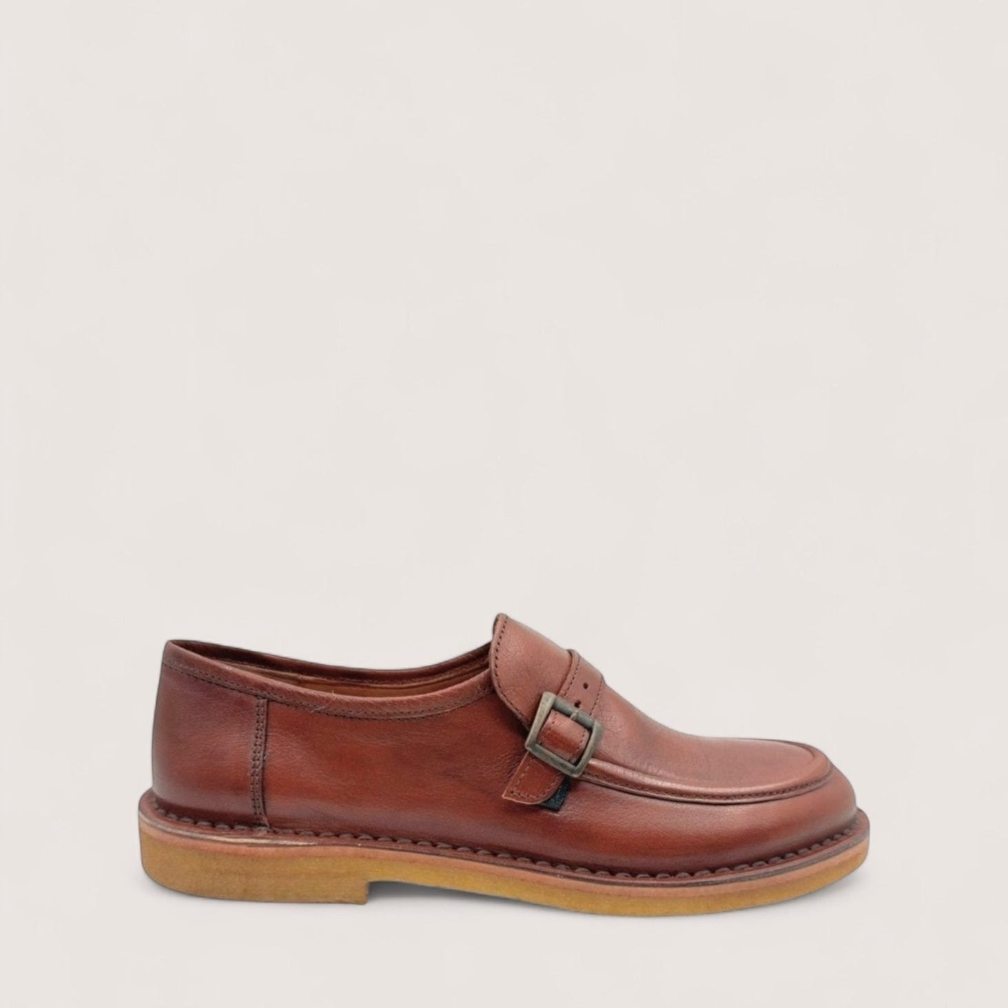Bubetti 10106 Cognac Monk Shoe Raagummi