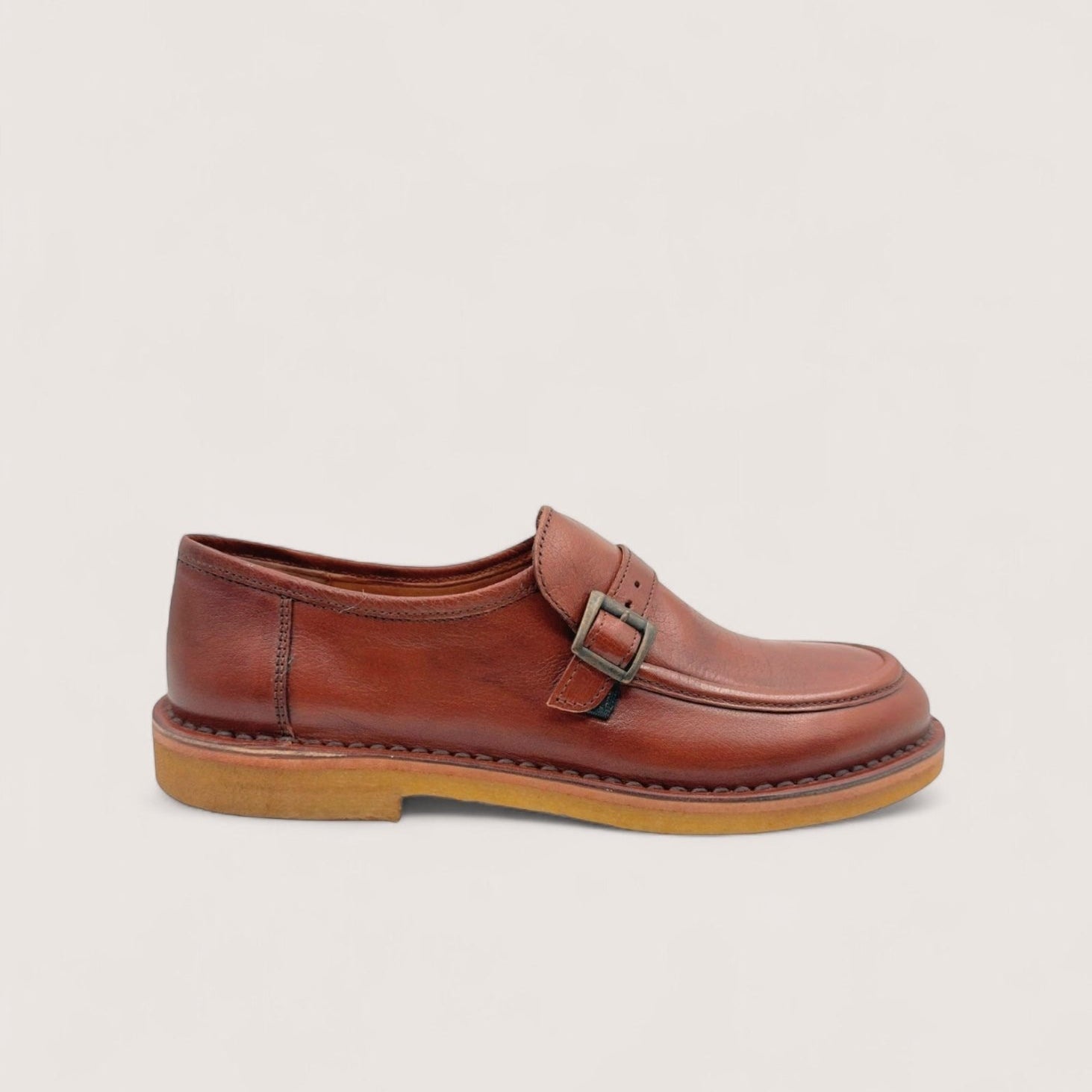 Bubetti 10106 Cognac Monk Shoe Raagummi