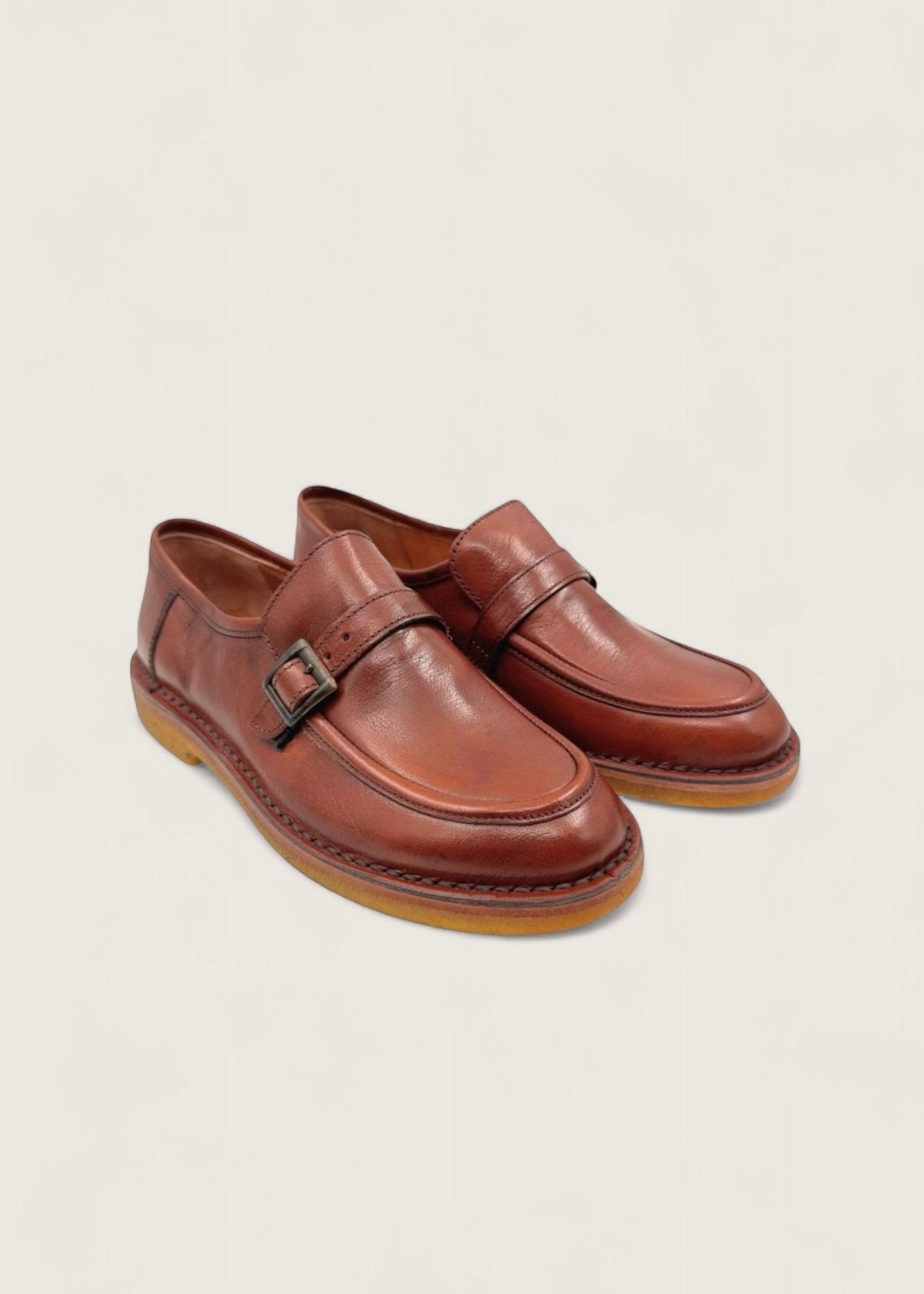 Bubetti 10106 Cognac Monk Shoe Raagummi