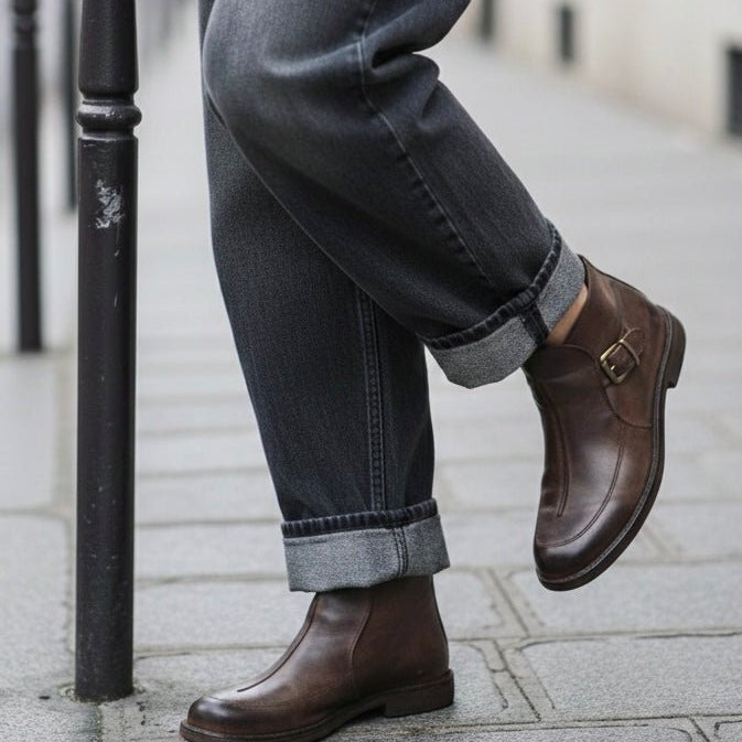 Bubetti 10136 Brun Patina Kort Remstøvle