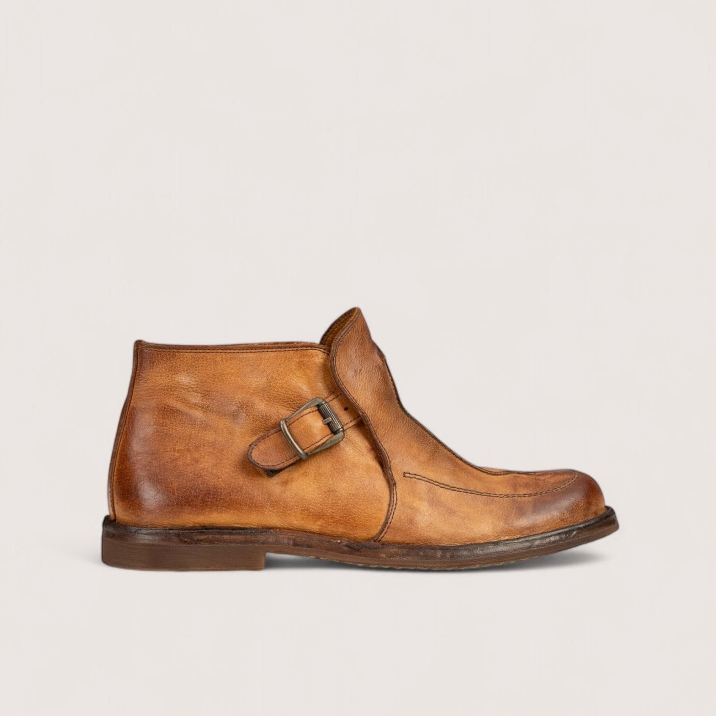 Bubetti 10136 Cognac Patina Kort Remstøvle