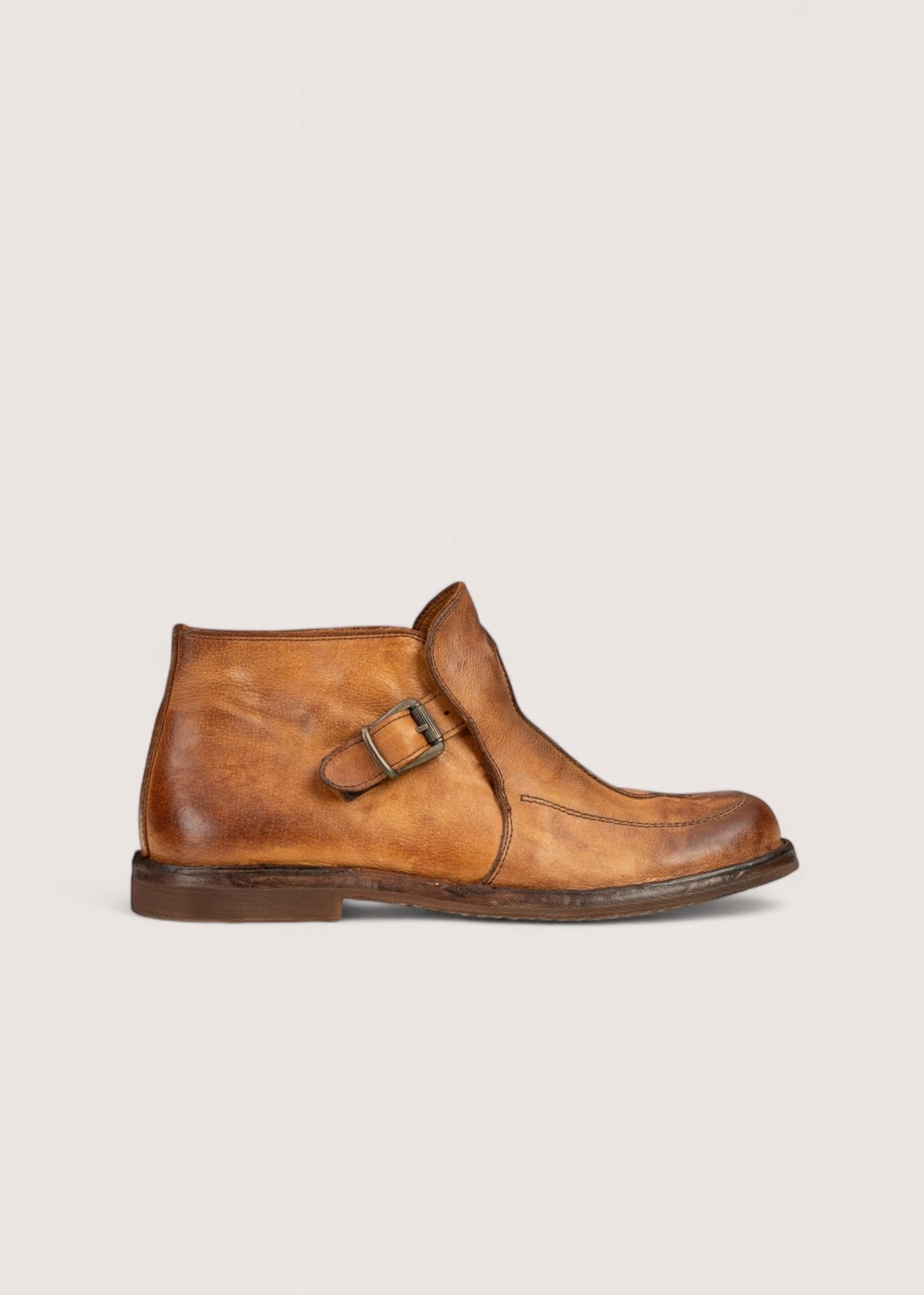 Bubetti 10136 Cognac Patina Kort Remstøvle