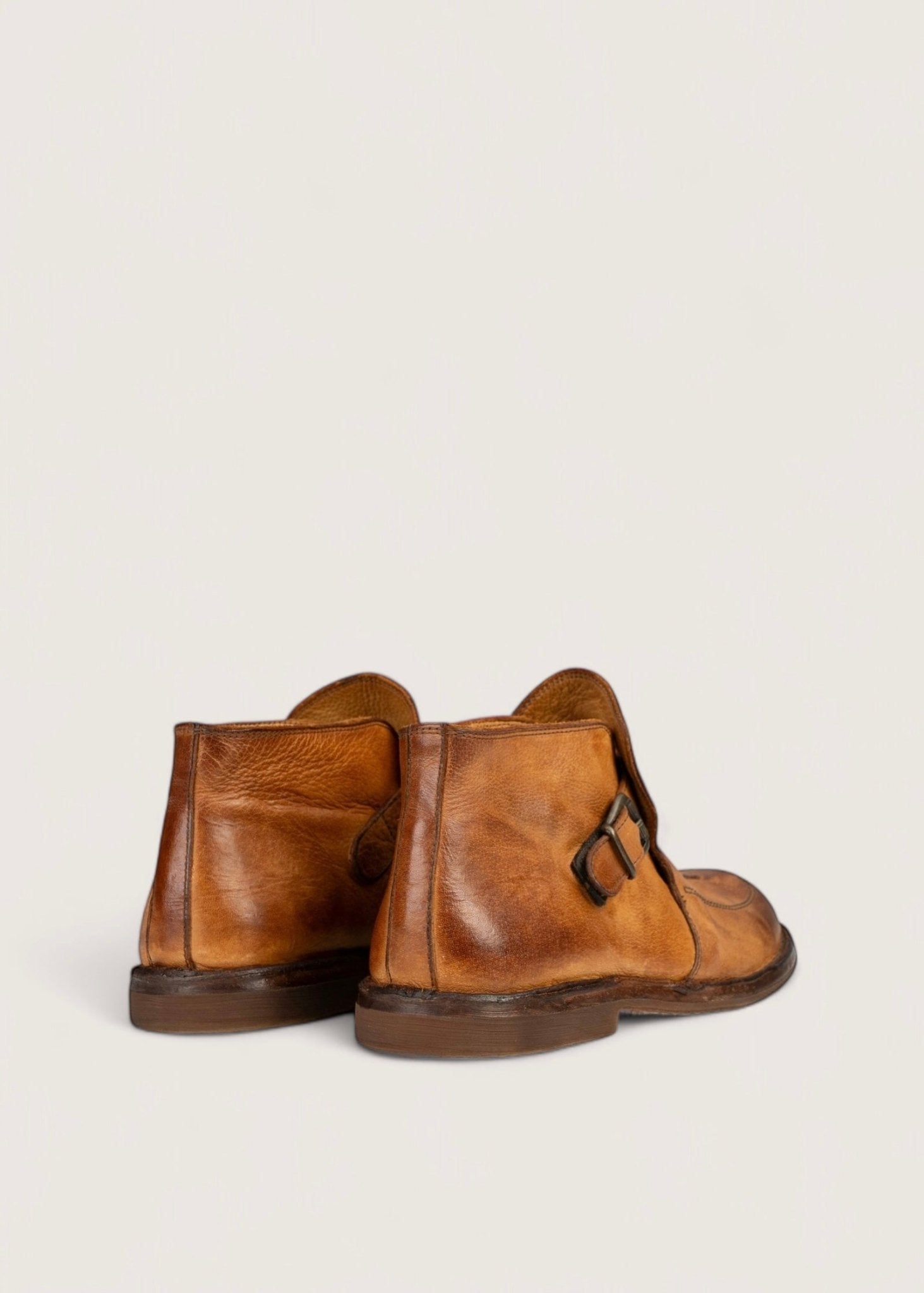 Bubetti 10136 Cognac Patina Kort Remstøvle