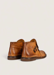 Bubetti 10136 Cognac Patina Kort Remstøvle