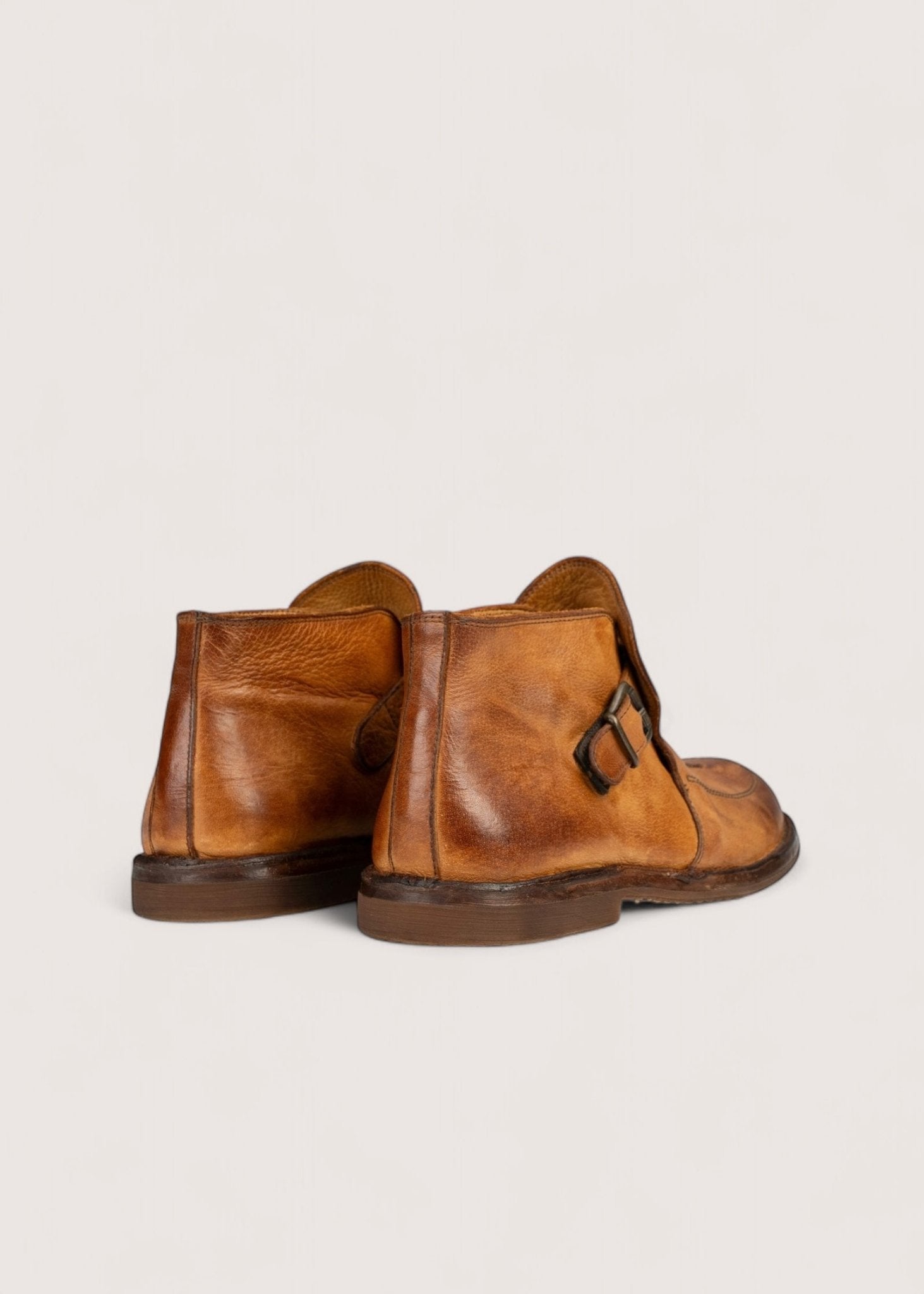 Bubetti 10136 Cognac Patina Kort Remstøvle
