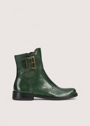 Bubetti 2047 BRED Grøn Klassisk Støvle med Spænde og Lynlås