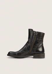 Bubetti 2047 Kaffe Klassisk Støvle med Spænde og Lynlås