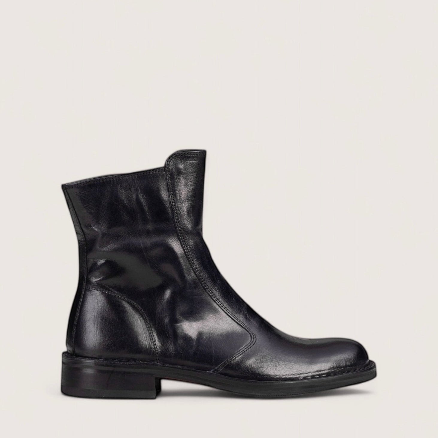 Bubetti 2078 Blåsort klassisk støvle med indvendig lynlås