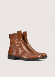Bubetti 2078 Cognac klassisk støvle med indvendig lynlås