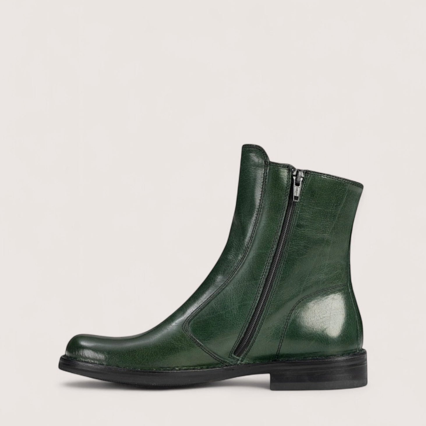 Bubetti 2078 Grøn klassisk støvle med indvendig lynlås