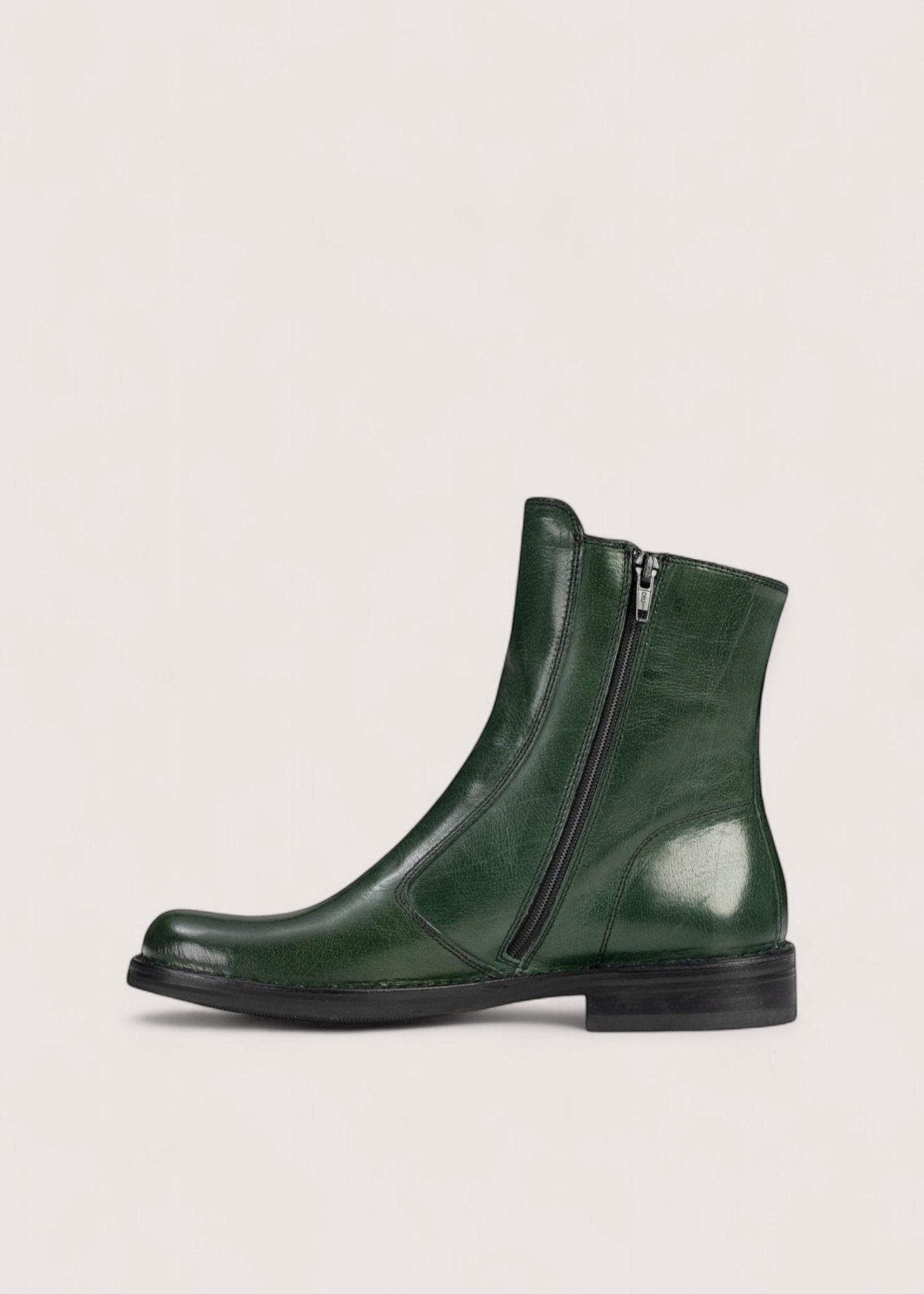 Bubetti 2078 Grøn klassisk støvle med indvendig lynlås