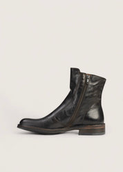 Bubetti 2078 Kaffe klassisk støvle med indvendig lynlås