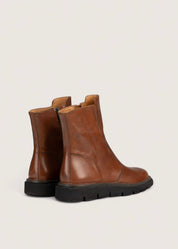 Bubetti 2078 Letvægtssål Cognac klassisk støvle med indvendig lynlås