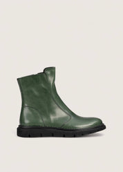 Bubetti 2078 Letvægtssål Grøn klassisk støvle med indvendig lynlås