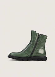 Bubetti 2078 Letvægtssål Grøn klassisk støvle med indvendig lynlås