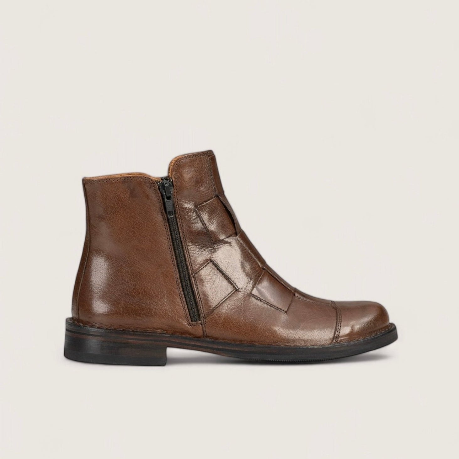 Bubetti 2531 Bred brun flet støvle