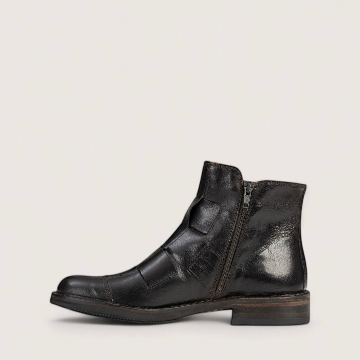 Bubetti 2531 mørk brun flet støvle