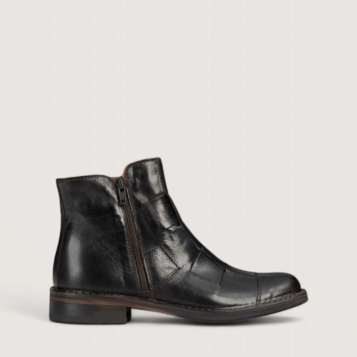 Bubetti 2531 mørk brun flet støvle