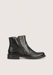 Bubetti 2558 mørk brun støvle med dobbelt lynlås