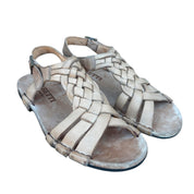 Bubetti 3456 Taupe Patina remsandal med flet