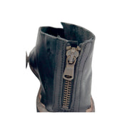 Bubetti 3507 sort gladiator sandal med lynlås bag