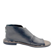 Bubetti 3507 sort gladiator sandal med lynlås bag