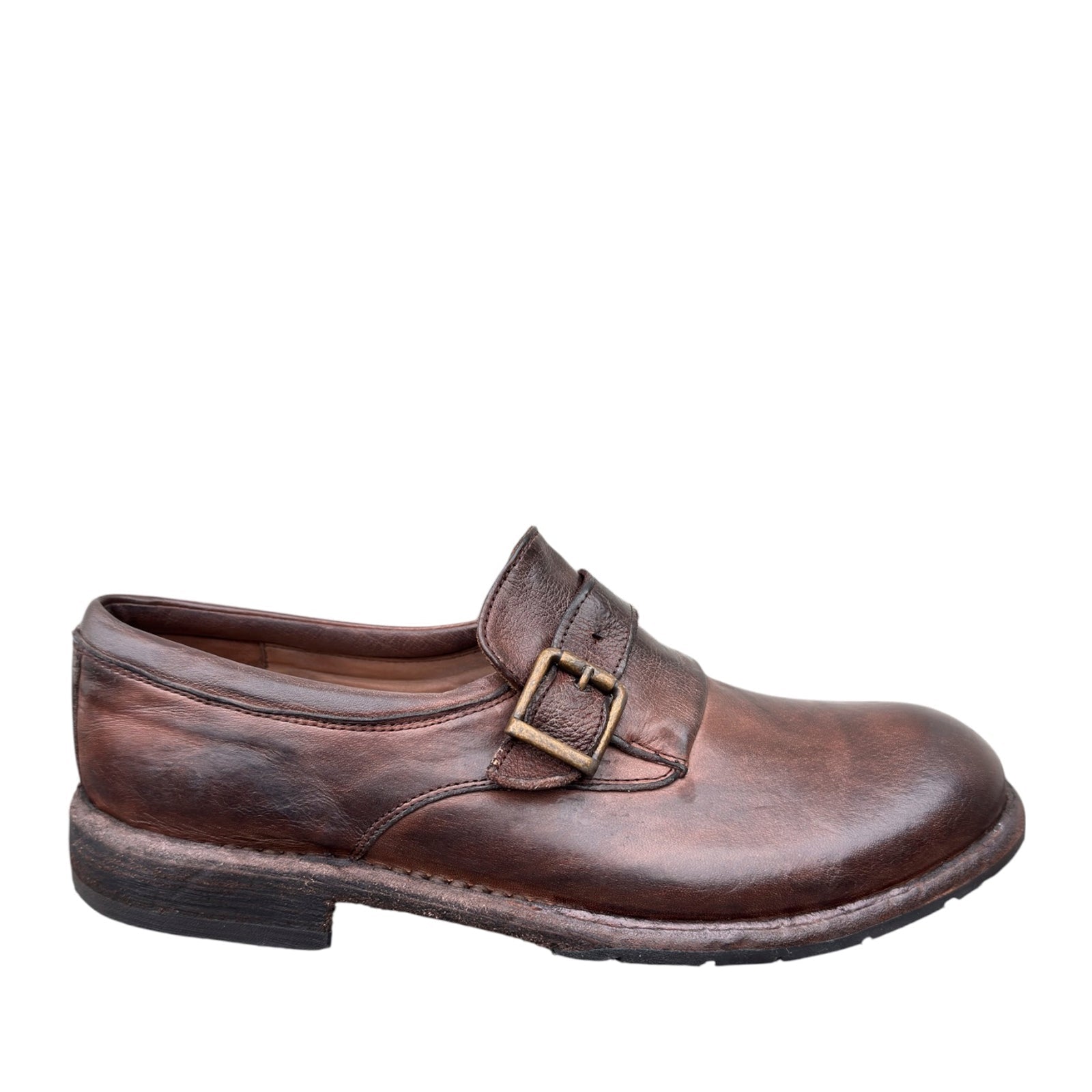 Bubetti 8737 monk shoe hasselnød patina herre