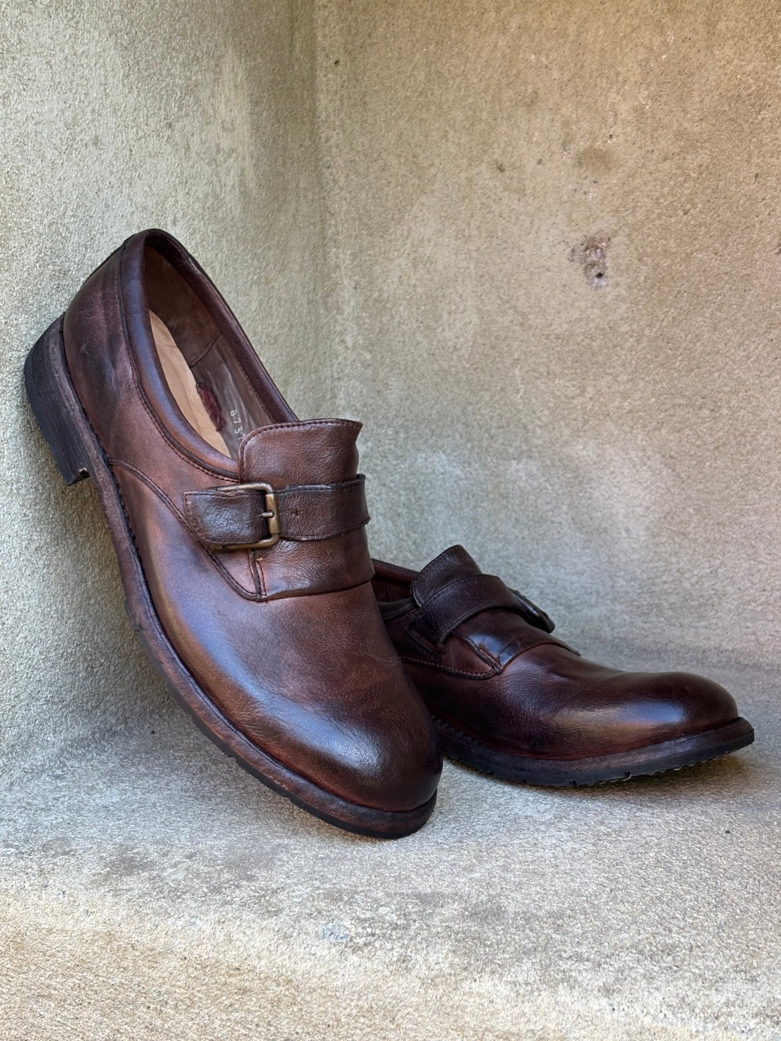 Bubetti 8737 monk shoe hasselnød patina herre