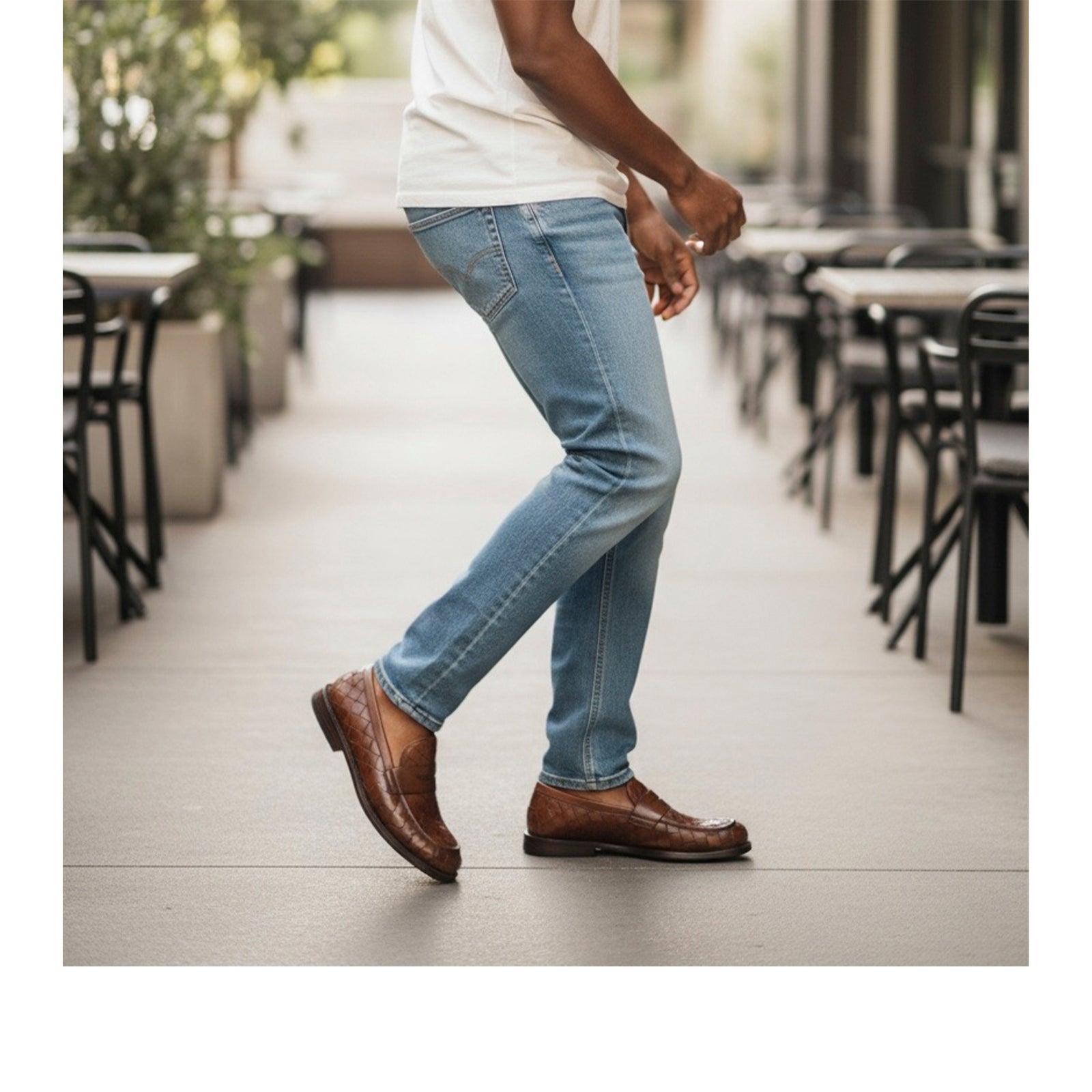 Bubetti 8739 cognac flettet loafer herre